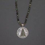 Green Garnet Buddha