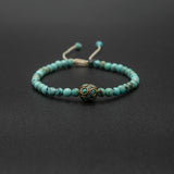 Petite Turquoise Brass