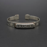 Silver Wooden Tuareg Cuff