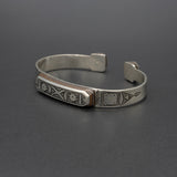 Silver Wooden Tuareg Cuff