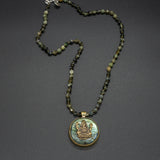 Brass Labradorite Ganesha